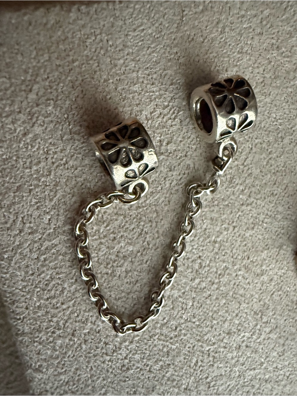 Pandora Silver Floral Daisy Safety Chain